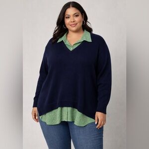Ralph Lauren Deep Blue V-Neck Sweater